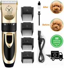 Pet Dog Cat Grooming Clippers Hair Trimmer Fur Shaver Razor Haircut Clipper Kit