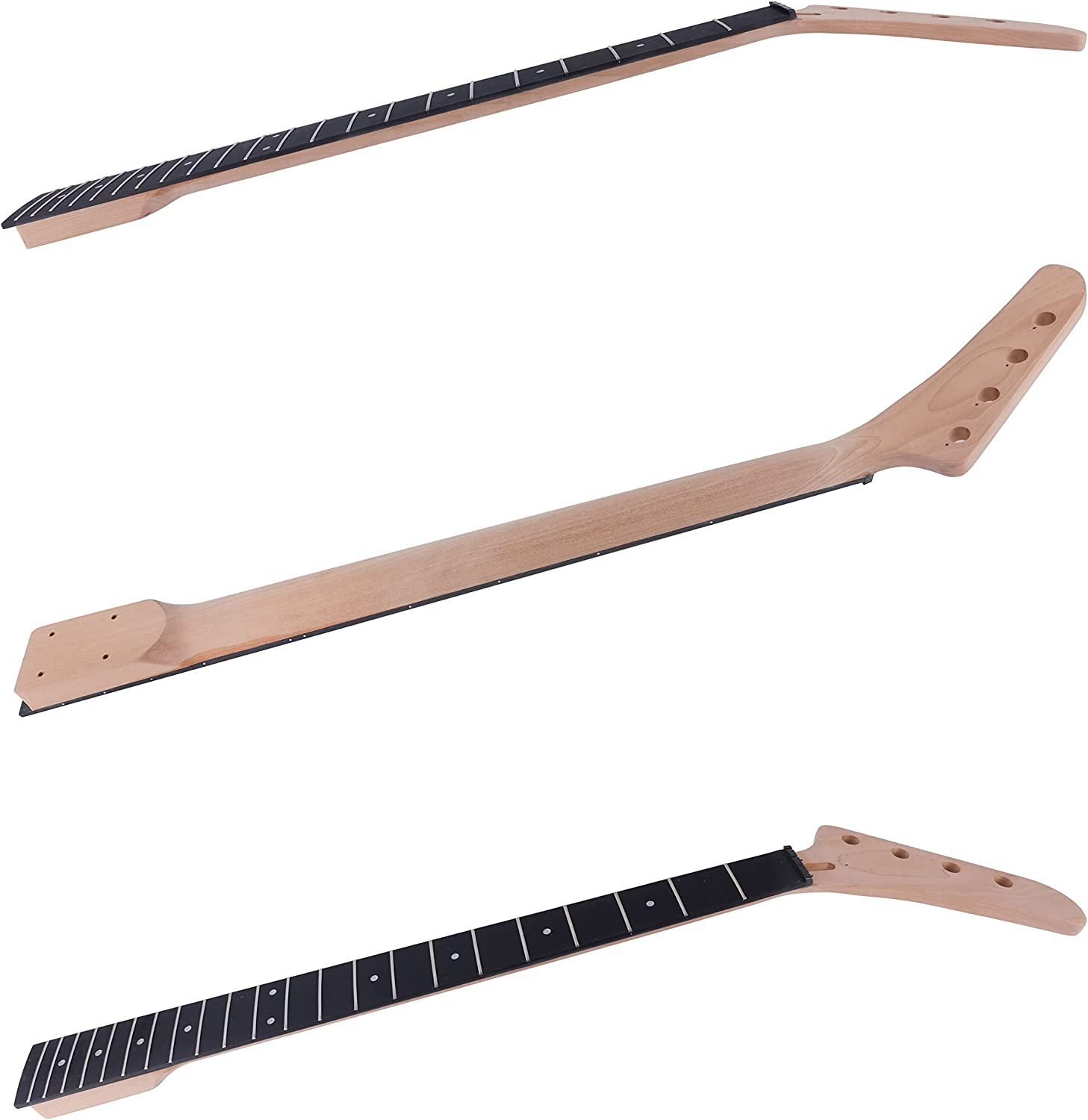 DIY Electric Bass Guitar Kits Mahogany Body, Roasted Maple Neck and