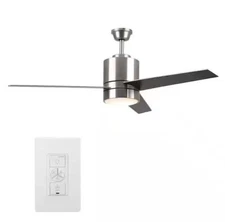Carro Home Ranger 52" Silver Modern Wood Smart Ceiling Fan WGS-523AL