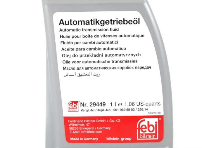 Adaptador de enchufe de transmisión Mercedes + filtro + junta + kit de fluido de 5 litros FEBI Foto 4 de 4