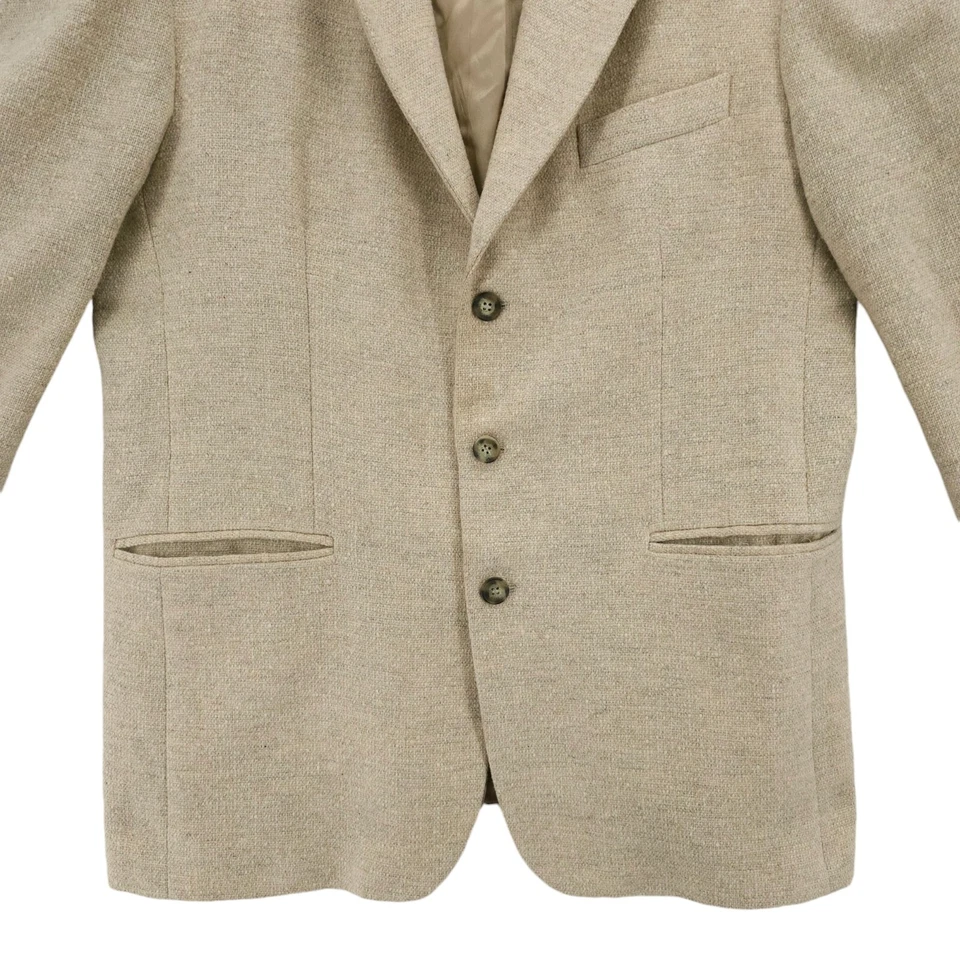 Blazer Chaqueta Hoy Hombre GianCarlo Lamberti Lana Alpaca Beige Tejido 42L Foto 2 de 4