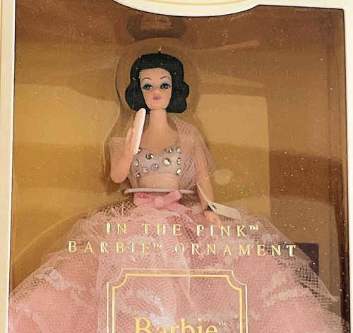 NEW 2002 HALLMARK In The Pink Barbie Doll CHRISTMAS Keepsake ORNAMENT Boxed - Picture 2 of 6