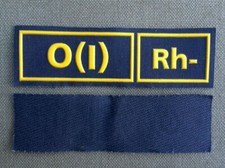 Brustaufn&auml;her  Blutgruppe O(I)Rh- Uniform Russland Russia
