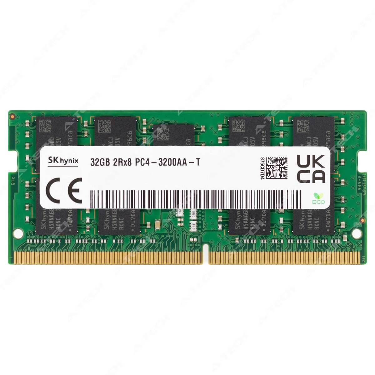 Hynix 32GB 2Rx8 PC4-3200 ECC SODIMM DDR4-25600 ECC Unbuffered