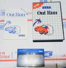 Out Run Sega Master System 1987 Blue Label Complete Inbox Tested