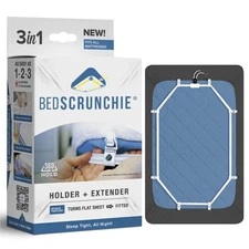 BED SCRUNCHIE Sheet Holder Straps - Heavy Duty Gripper Clips - Strengthened P...