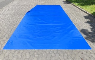 PVC Abdeckplane 10m x 2 50 m 700 g/m² blau LKW Plane Wasserdicht Reißfest