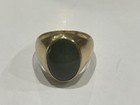14k yellow gold jade ring — photo 1
