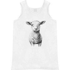'Cute Lamb Portrait' Adult Vest / Tank Top AV051724