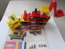 Lego vintage 376 Camion surbaissé avec pelle hydraulique