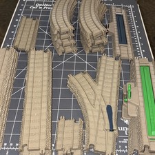 Thomas  Friends Trackmaster Tan Track Switch Curved Lot of 26