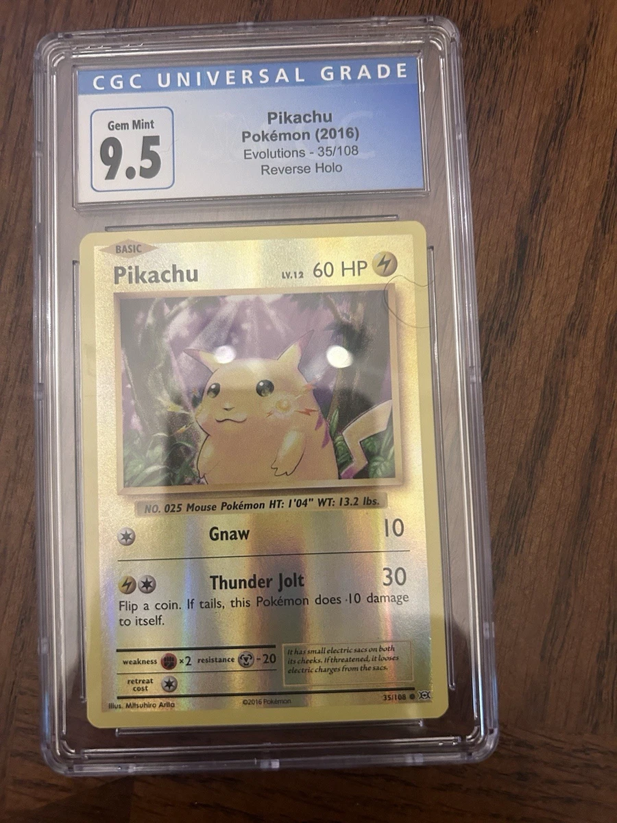 Pokémon Pikachu Grade 9.5 Pokémon TCG Individual Collectible Card