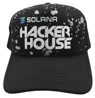 Solana Hacker House Unisex Adjustable Black Breathable Baseball Cap