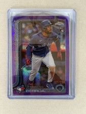 2025 Topps Chrome Purple Logofractor #163 Steward Berroa /250
