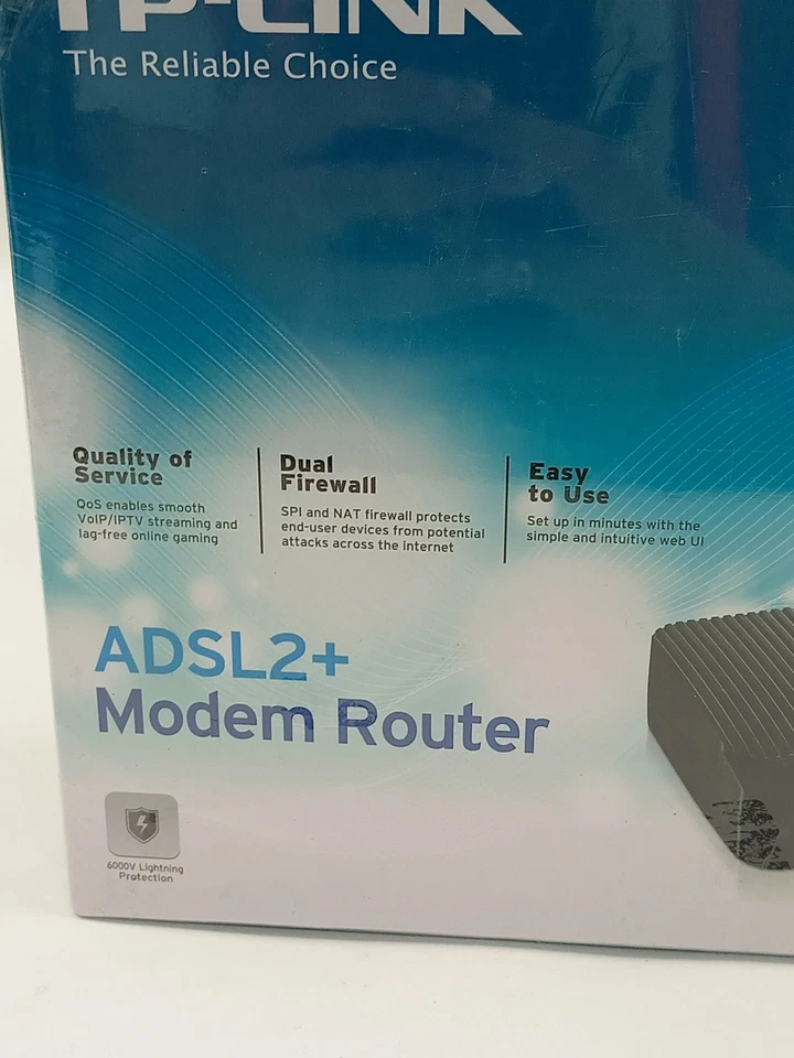 TP-LINK ADSL2+ Modem Router Model-TD-8816 Dual Firewall Easy To Use NEW SEALED - Image 3 of 4