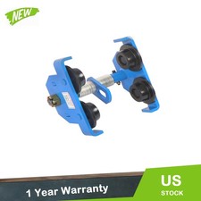 4400 LBS/2 Ton Doppio Ruote I-Beam Carrello Manuale Acciaio Lega 65-180mm Regolabile