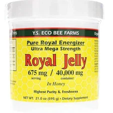 Y.S. Eco Bee Farms Pure Royal Energizer Royal Jelly In Honey, 21 oz Paste
