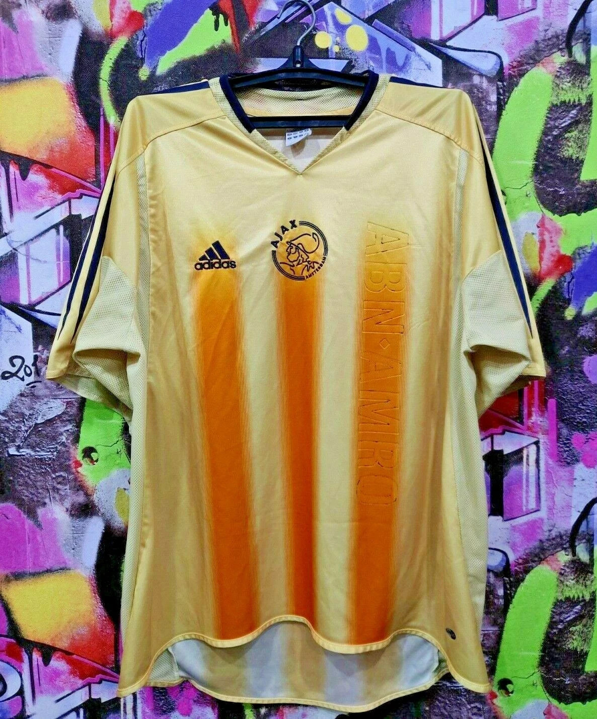 Ajax 2004 2005 Away Shirt Vintage Football Soccer Jersey Top Adidas Mens size XL