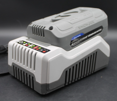 #ad Snow Joe 40V 4.0Ah EcoSharp Battery Charger Set iBAT40 Tested Working $84.99