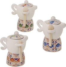Bomboniera Matrimonio 1 Pz Zuccheriera Moka in Ceramica Italiana in Varianti Dif
