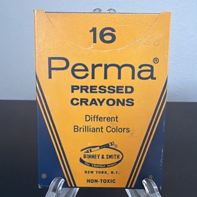 16 Binney & Smith Perma Pressed Crayons No 851 Vintage USA Non Toxic Crayola