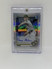 2020 Bowman Chrome 1st Dane Acker Refractor Auto /499 A's ROOKIE Autograph RC