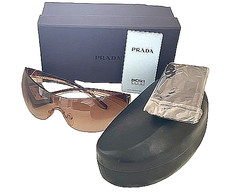 Prada oversized sunglasses with brown gradient lenses100 UV protection