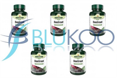 Natures Aid Rote Beete Extrakt 4620mg - 60 Kapseln (5er Pack)