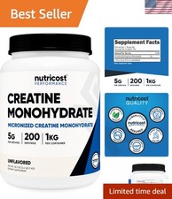 Micronized Creatine Monohydrate - 1 KG Gluten...