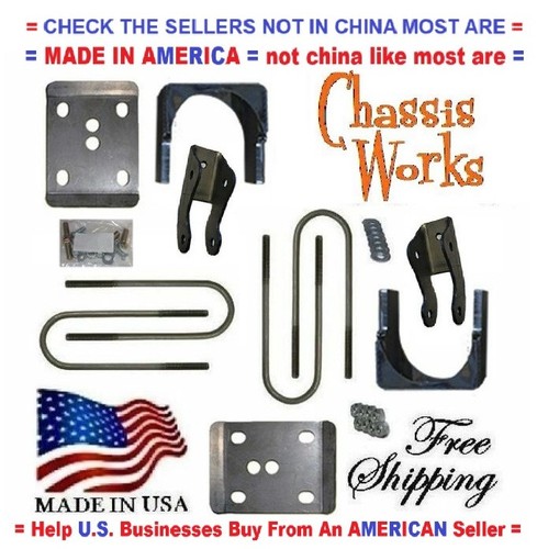 1965-1979 Ford F100 F150 2.75"Wide Axle 6" Flip Relocater Extenders Lowering Kit - Bild 1 von 4