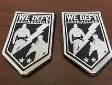 We Defy Foundation Prove Them Wrong Military Veterans MMA Training Patch 2 Pack