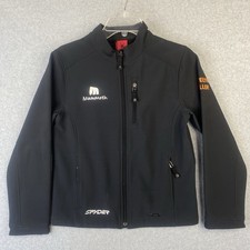 SPYDER Black Full Zip Fleece Lined Jacket Kids SZ 12 64902 Mammoth Ski Team