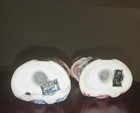 Vintage Ceramic Girl Figurine Salt & Pepper Shakers Set, White Blue Pink, 2pc — photo 3
