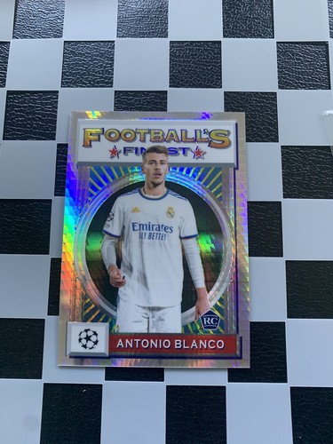 2021-22 Topps Finest Flashbacks UCL RC Antonio Blanco Prism /35 Real Madrid