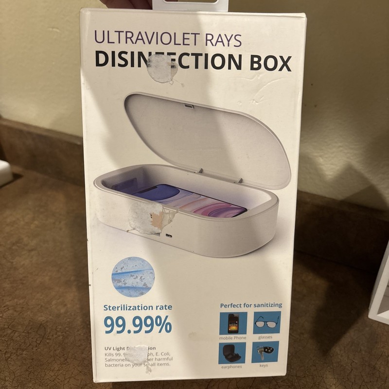 Ultraviolet Rays Disinfection Box With Wireless Charger 99.99% Sterilization