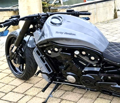 Mx Tank Airbox Cover Für Harley V Rod Night Rod 2002-2017 Custom Black & Red