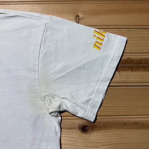 Vintage 90s Nike Script Logo Mini Swoosh Streetwear Graphic T-Shirt USA Made XL by Nike, $34.99 - Photo 4