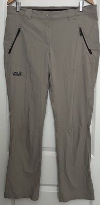 Jack Wolfskin Women s Outdoor Walking Pants Brown Flexshield Granola 34x32