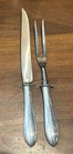 Sterling Silver Handled Serving Pieces- Vintage Lot Of 3- Fork/Knife Set+ Shears — photo 3