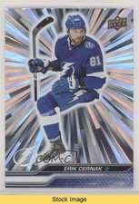 2023-24 Upper Deck Series 1 Outburst Silver Erik Cernak #165 READ 18fy