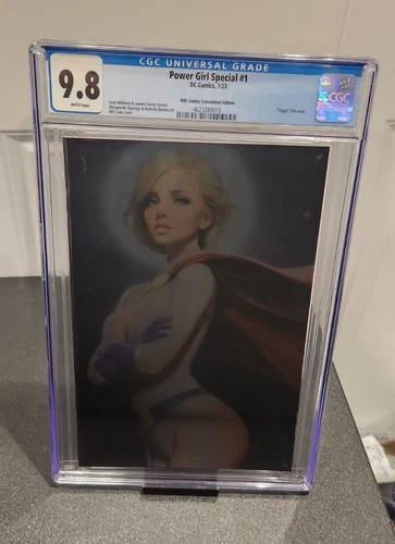 Power Girl Special #1 CGC 9.8 NM/MT DC KRS Foil Virgin no smile not smiling Con