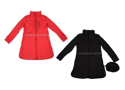 NEW COLE HAAN WOMENS PACKABLE RAINCOAT JACKET WITH TRAVEL POUCH! VARIETY $220