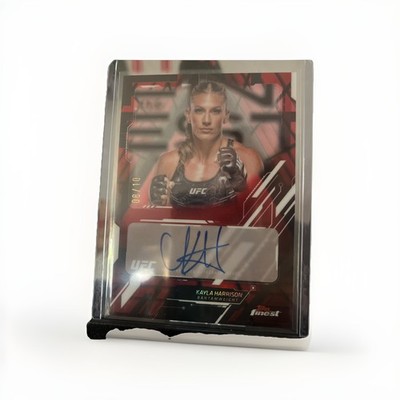 Kayla Harrison 2025 Topps Finest Autograph 08/10 Red