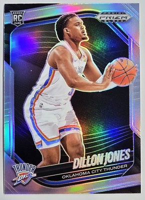 2024-25 Prizm Black Dillon Jones RC Silver Prizms Rookie #204 Oklahoma Thunder