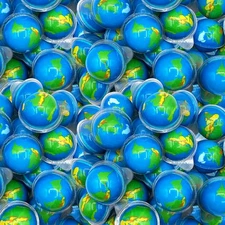 Earth Planet Gummy Balls - Jar (30 Count) - Strawberry Jelly Filled Gummies