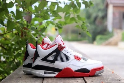 S Air Jordan 4 Retro Fire Red Mens style Running shoes | eBay