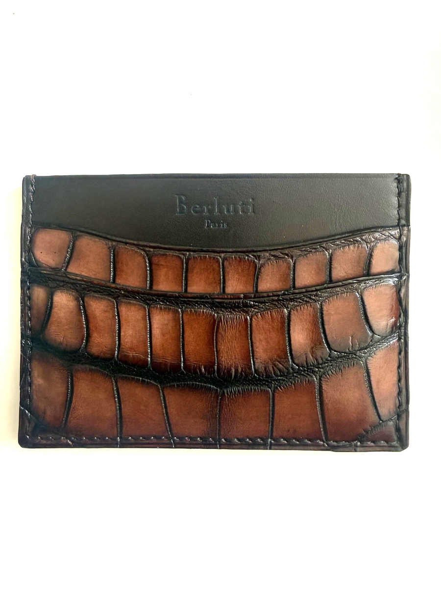 Berluti Bambou Alligator Card Holder - New in the box | eBay