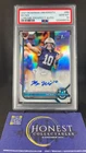 Bo Nix Auto (RC, AU) PSA GEM 10 - 2021 Topps Bowman Chrome Refractor Autograph