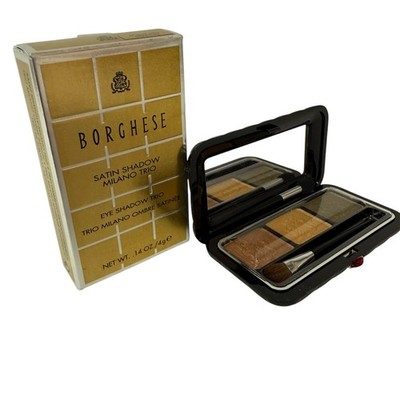 Borghese Satin Shadow Milano Trio Splend Oro Green No 4 New In Box