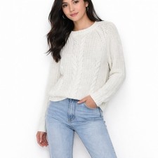 Joules Knitwear Womens Sz 6 Ivory Seaford Cre...